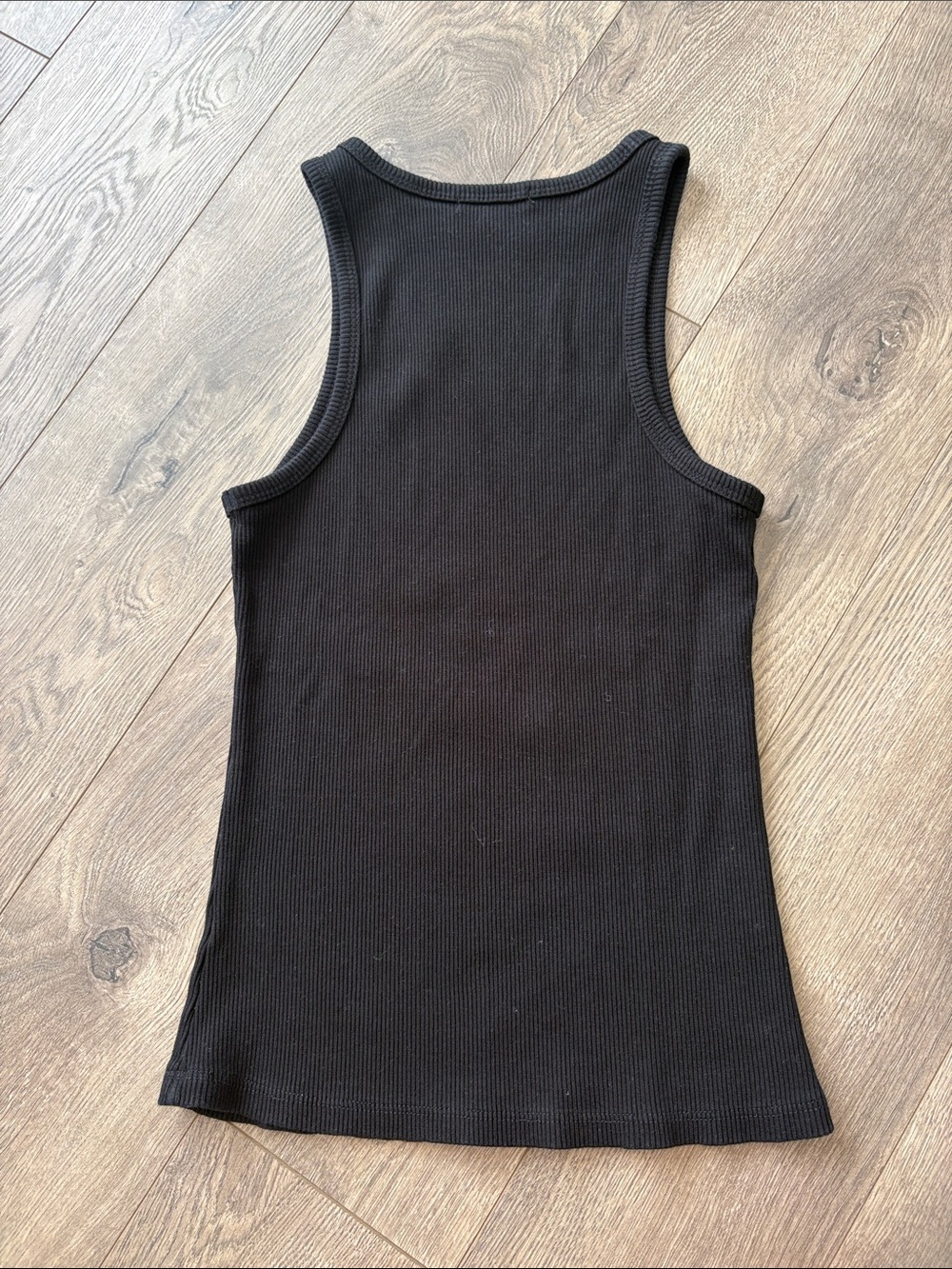 Agolde Black Ribbed High-Neck Tank - Picture 3 of 3